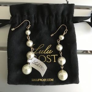 Lulu Frost pear earrings